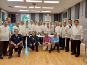Knights of Columbus men pose for a group photo